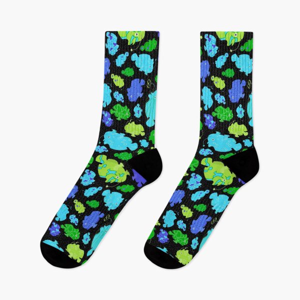 Item preview, Frogfish Scatter - Bright Blue False Color designed and sold by Squilla Design Studio.