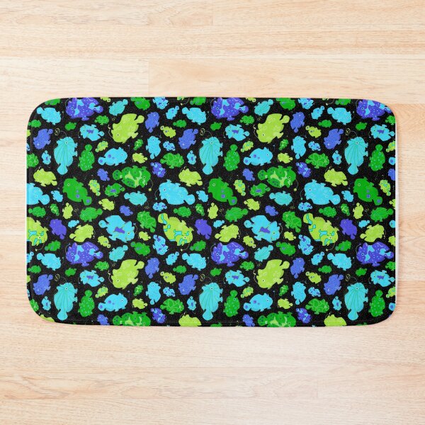 Item preview, Frogfish Scatter - Bright Blue False Color designed and sold by Squilla Design Studio.