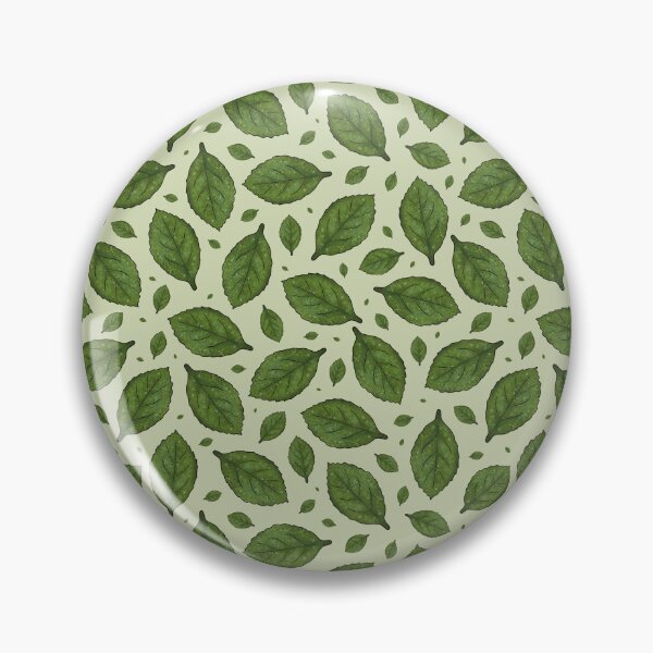 Item preview, Stylized pattern of green leaves on a light green background designed and sold by Cherevan.
