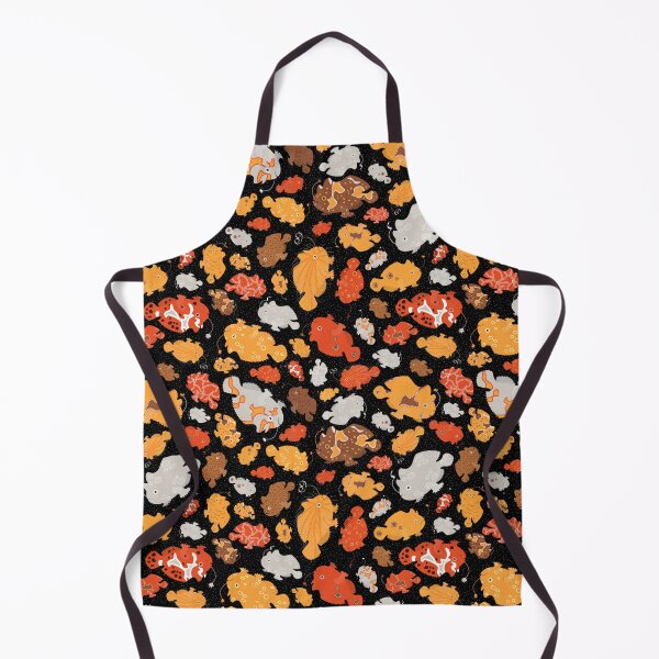 Item preview, Frogfish Scatter - Orange on Black designed and sold by Squilla Design Studio.