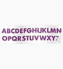 Capital letters of the English alphabet. Poster