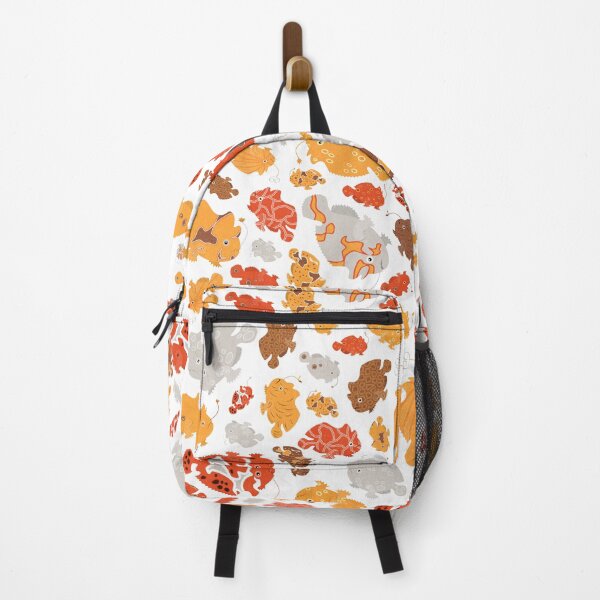 Item preview, Frogfish Scatter - Orange on White designed and sold by Squilla Design Studio.