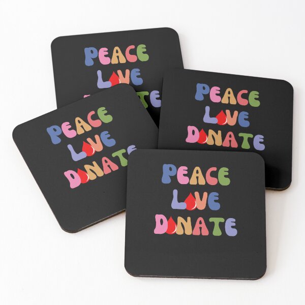 Item preview, Groovy Peace Love Donate cute Blood Donor Awareness Month designed and sold by snowry.