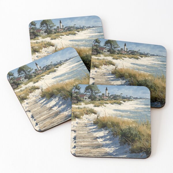 Item preview, Watercolor Beach Path and Lighthouse in Hilton Head designed and sold by daila70.