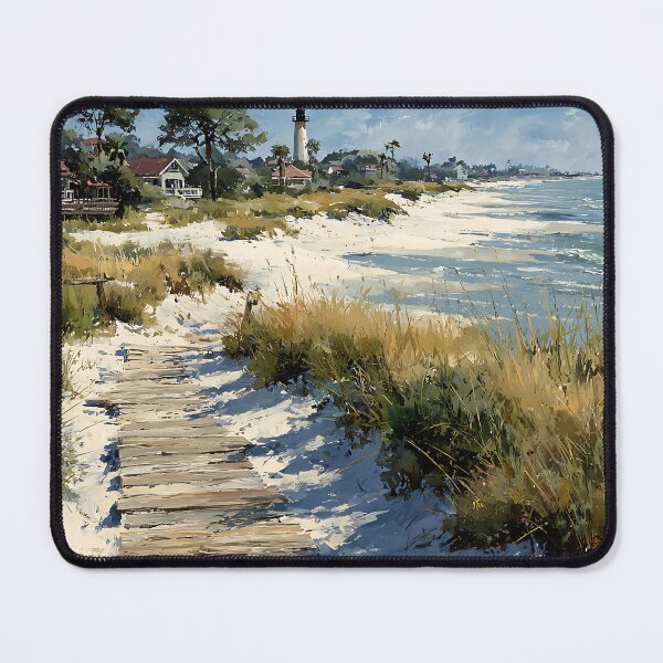 Item preview, Watercolor Beach Path and Lighthouse in Hilton Head designed and sold by daila70.