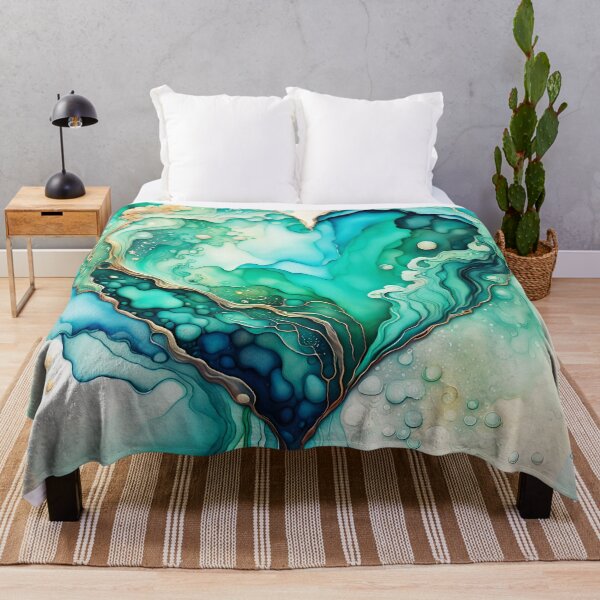 Item preview, Great Abstract Ocean Heart designed and sold by Lightworker11.