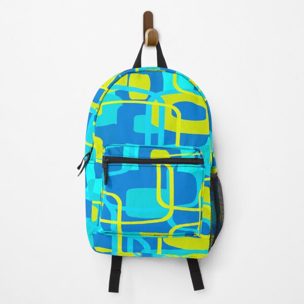 Item preview, Retro Blue and Yellow Abstract Pattern designed and sold by Andrew Hitchen.