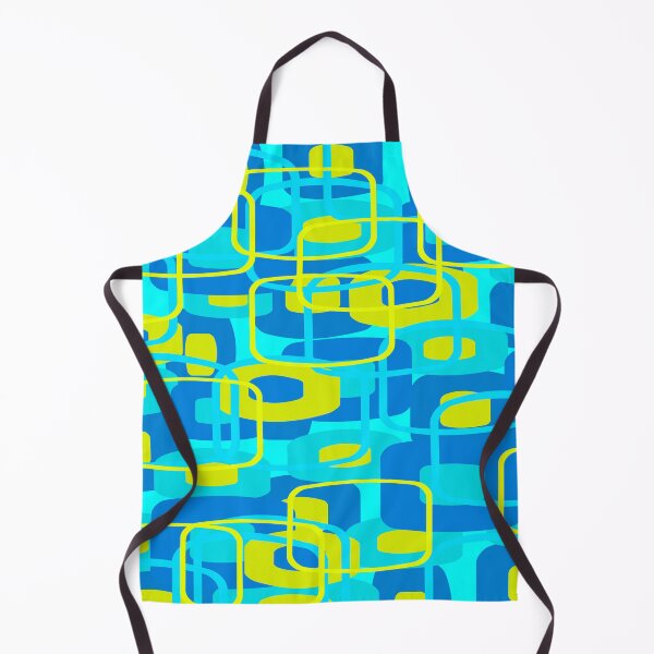 Item preview, Retro Blue and Yellow Abstract Pattern designed and sold by Andrew  Hitchen.