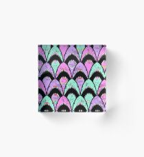 Girly sharks scallops Acrylic Block