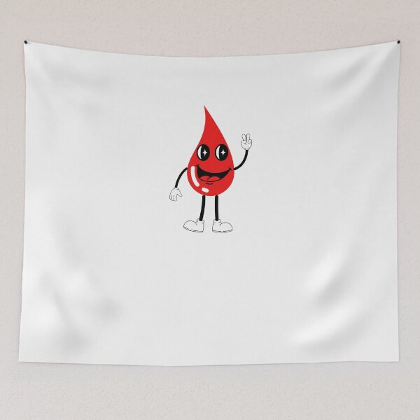 Item preview, Groovy Retro blood drop peace Blood Donation Blood Donor designed and sold by snowry.