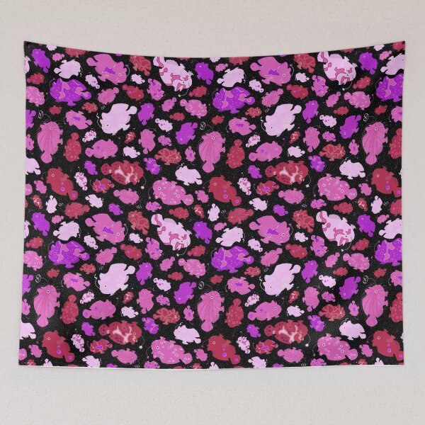 Item preview, Frogfish Scatter - Red and Pink False Color designed and sold by Squilla Design Studio.