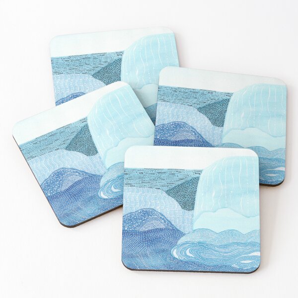 Item preview, Falling Waters Blue designed and sold by cat-a-pilla.