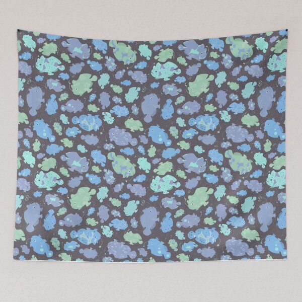Item preview, Frogfish Scatter - Pastel Blue False Color designed and sold by Squilla Design Studio.