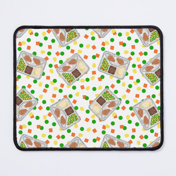 Item preview, Retro 80’s TV Dinner Tray Food Fried Chicken Peas Corn Carrots On White Small designed and sold by MBeesShop.