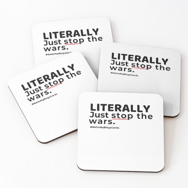 Item preview, Literally Just Stop The War Sticker Funny designed and sold by This is me..