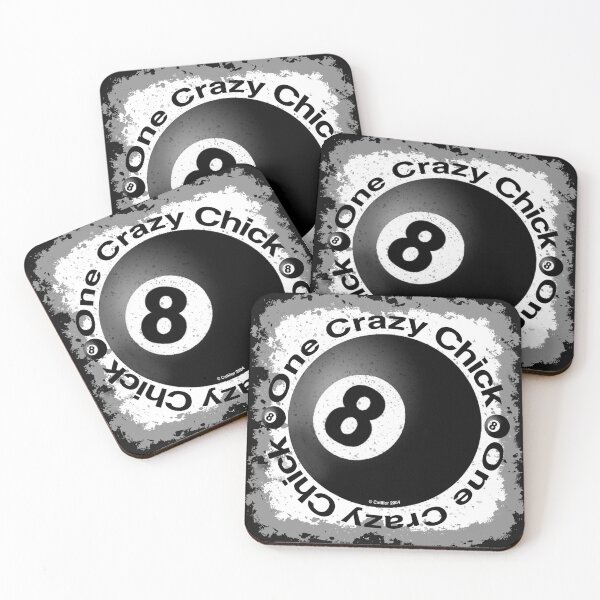 Item preview, 8 Ball Crazy Chick designed and sold by artmuvz.