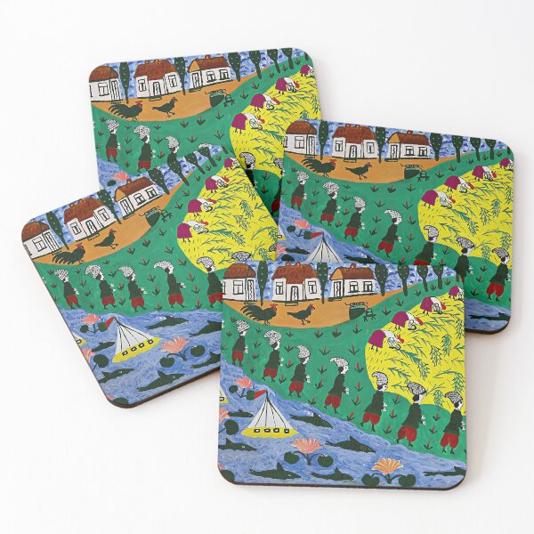 Item preview, Maria Prymachenko, Oh, on the Mountain Reapers Reap, 1965, Марія Приймаченко, Ой на Горі Женці Жнуть, Ukrainian Folk Art, Naïve Art Print designed and sold by Artistic Gift Print.