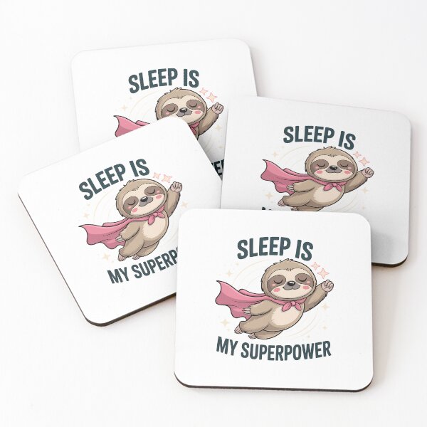 Item preview, Sleep Is My Superpower – Funny Flying Sloth Superhero Design designed and sold by ThatBBStore.