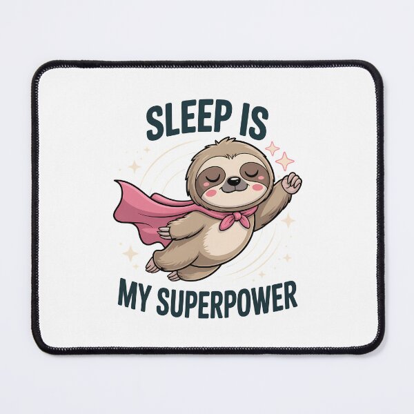 Item preview, Sleep Is My Superpower – Funny Flying Sloth Superhero Design designed and sold by ThatBBStore.