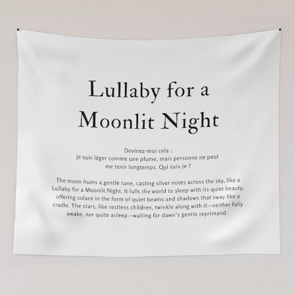 Item preview, Lullaby, poetic quote, lyrical saying, inspirational words  designed and sold by ArtbyJustis.