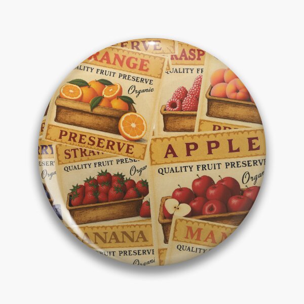 Item preview, Retro Fruit Sticker Labels Sticker Pack Vintage Sticker Pack designed and sold by Wordsmith-Wear.