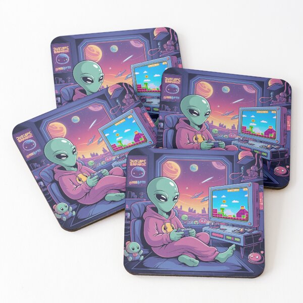 Item preview, Extraterrestre jugando videojuegos designed and sold by Nima Designs .