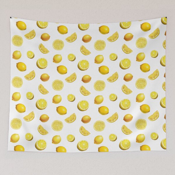 Item preview, A vibrant and fresh repeating pattern of realistic lemons designed and sold by VioletaStrunova.