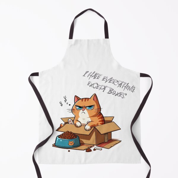 Item preview, Grumpy Cat in Box – "I Hate Everything. Except Boxes." – Funny Moody Cat Art designed and sold by Pasja W Każdym Szkicu!.
