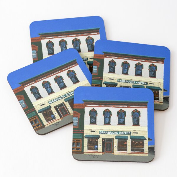 Item preview, Naperville, Illinois, Coffee Shop, Painting the Town Series, Decorative Art, Home Decor designed and sold by GalleryTrio.