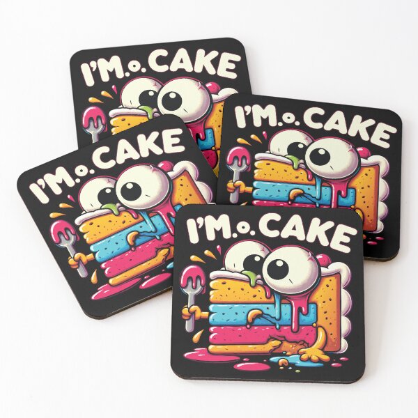 Item preview, Funny Kawaii Cake Monster Design – I'm o Cake Cute Dessert Humor designed and sold by Coowo22.