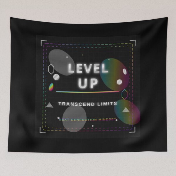 Item preview, Level Up - Liquid Metal Futuristic Chrome Design designed and sold by Pickmash.