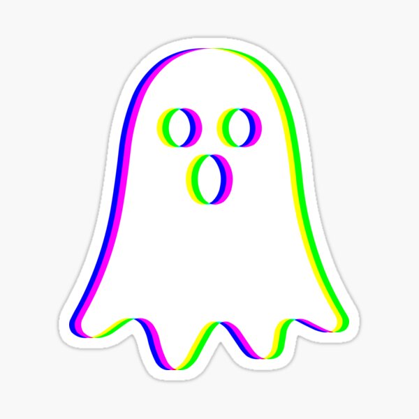 EDM Trikolor - Kleiner Geist - Glitch - Rave style Sticker
