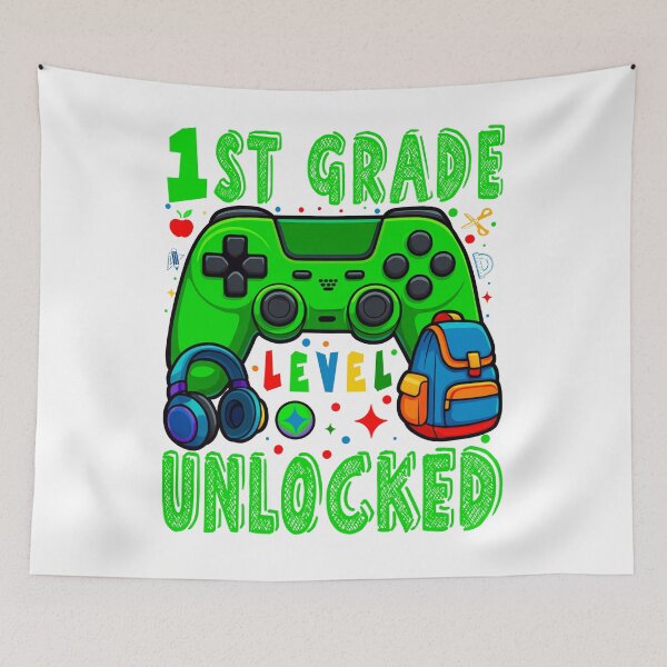 Item preview, 1st Grade Level Unlocked – Gamer Back to School Design for Kids designed and sold by tigger shop.