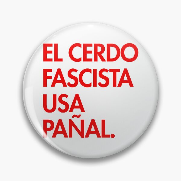 Item preview, The Fascist pig wears a diaper - in Spanish - El cerdo fascista usa pañal (F) designed and sold by Thelittlelord.