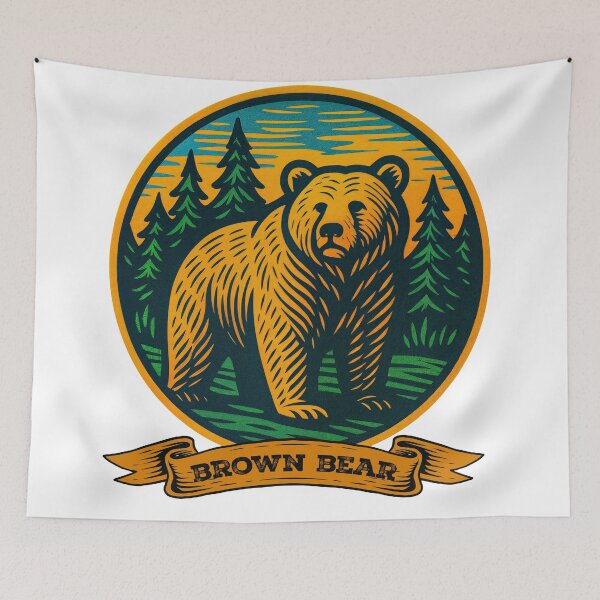 Item preview, Forest King: The Brown Bear of Twilight Pines designed and sold by ForeverPrintsOK.