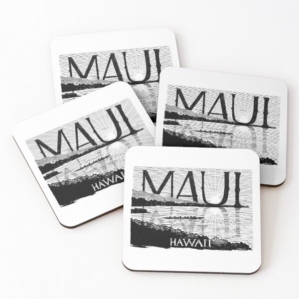 Item preview, Copy of Maui Hawaii Sunset Label designed and sold by John Morris Illustration.