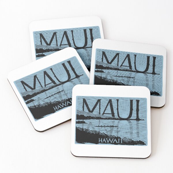 Item preview, Maui Hawaii Sunset Label designed and sold by John Morris Illustration.