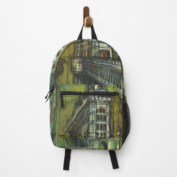 Item preview, Vibrant City Building Ink Drawing! designed and sold by IlustratorCAT.