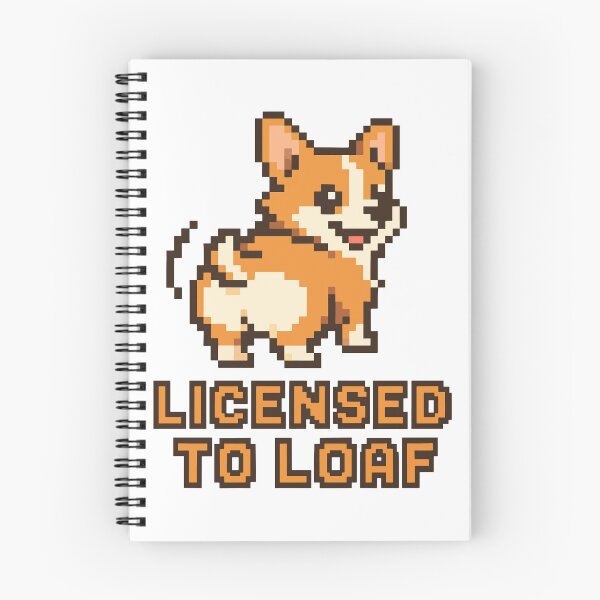 Item preview, Licensed to Loaf – Pixel Corgi Wiggle Design designed and sold by NaturePixel.