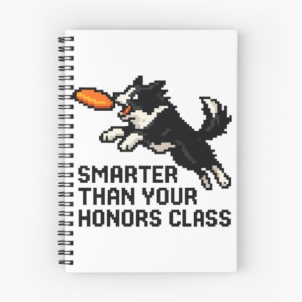 Item preview, Smarter Than Your Honors Class – Pixel Border Collie in Action designed and sold by NaturePixel.