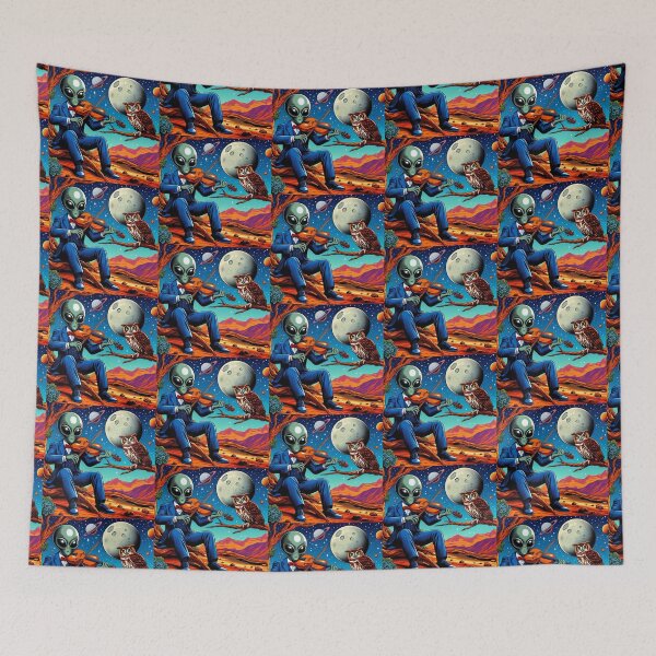 Item preview, Alien and owl designed and sold by Dogandesighn.