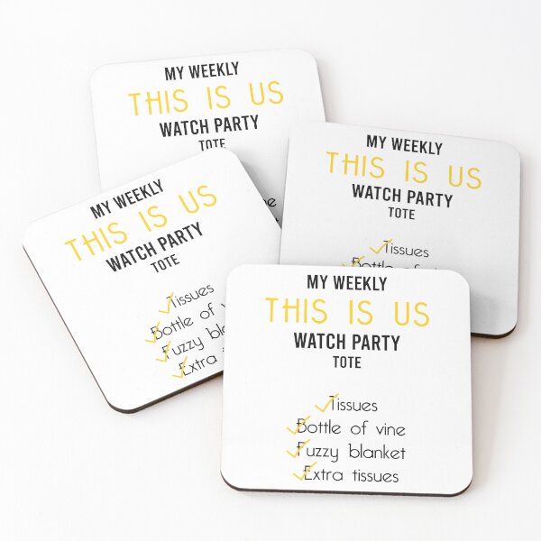 Item preview, This is us - The Pearsons watch party checklist designed and sold by Bingeartstudio.