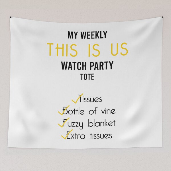 Item preview, This is us - The Pearsons watch party checklist designed and sold by Bingeartstudio.