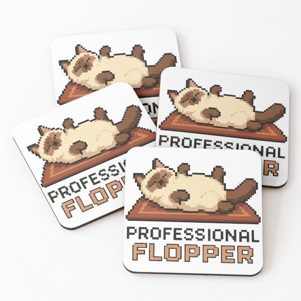 Item preview, Professional Flopper – Ragdoll Cat Pixel Lounge designed and sold by NaturePixel.