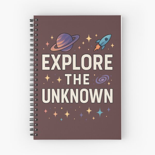 Item preview, Explore the Unknown - Futuristic Typography Space Art designed and sold by PastimeMastery.