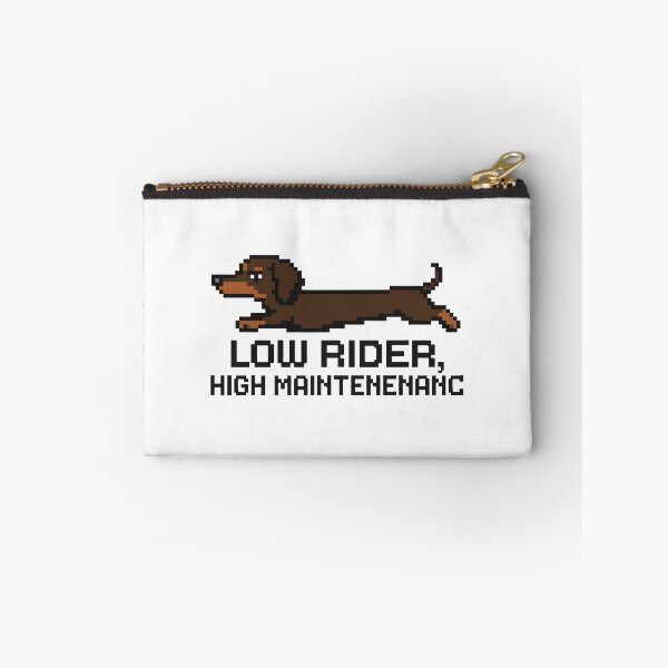 Item preview, Low Rider, High Maintenance – Pixel Dachshund Design designed and sold by NaturePixel.