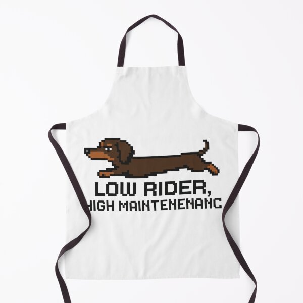 Item preview, Low Rider, High Maintenance – Pixel Dachshund Design designed and sold by NaturePixel.