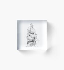 sailing ship Acrylic Block