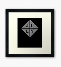 Born In July - Birthday Shirt Framed Print