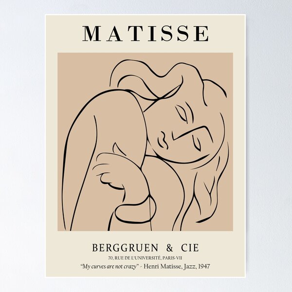 Item preview, Sleeping Woman Abstract — Henri Matisse Inspired - Pasiphaë  designed and sold by artswag.